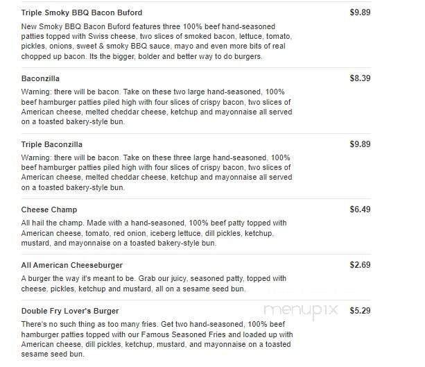 Rally's - Penn Hills, PA menu_pic