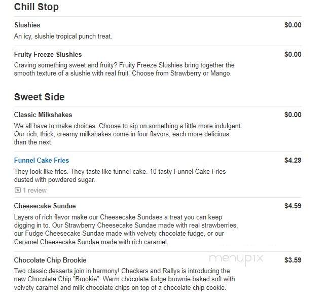 Rally's - Penn Hills, PA menu_pic