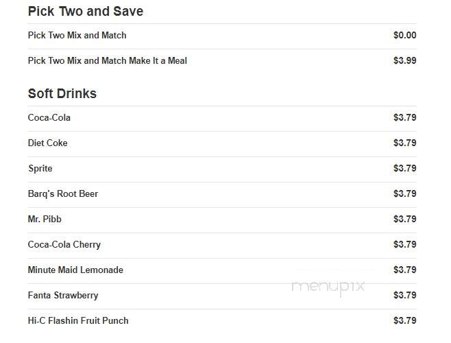 Rally's - Penn Hills, PA menu_pic