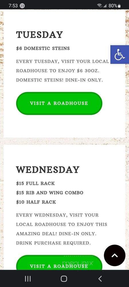 Chuck's Roadhouse Pickering - Pickering, ON menu_pic