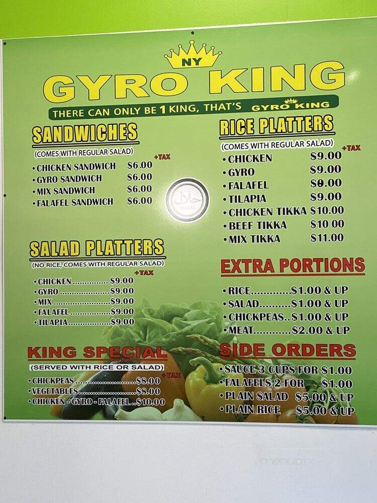 NY Gyro King - South Plainfield, NJ menu_pic