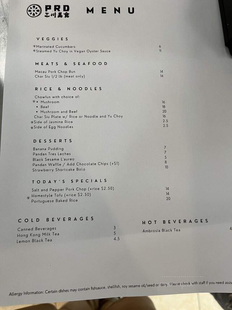 Pearl River Deli - Los Angeles, CA menu_pic