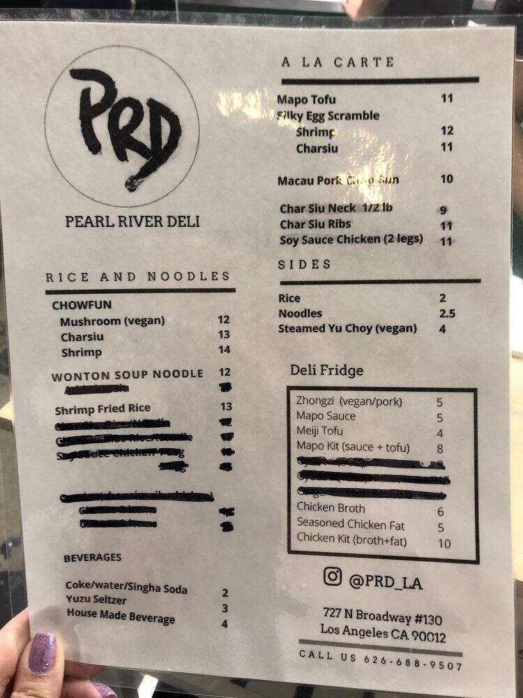 Pearl River Deli - Los Angeles, CA menu_pic