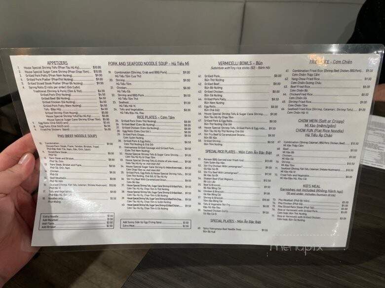 My Lan Bistro - Fort Worth, TX menu_pic