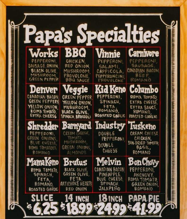 Papa Keno's Pizzeria - Overland Park, KS