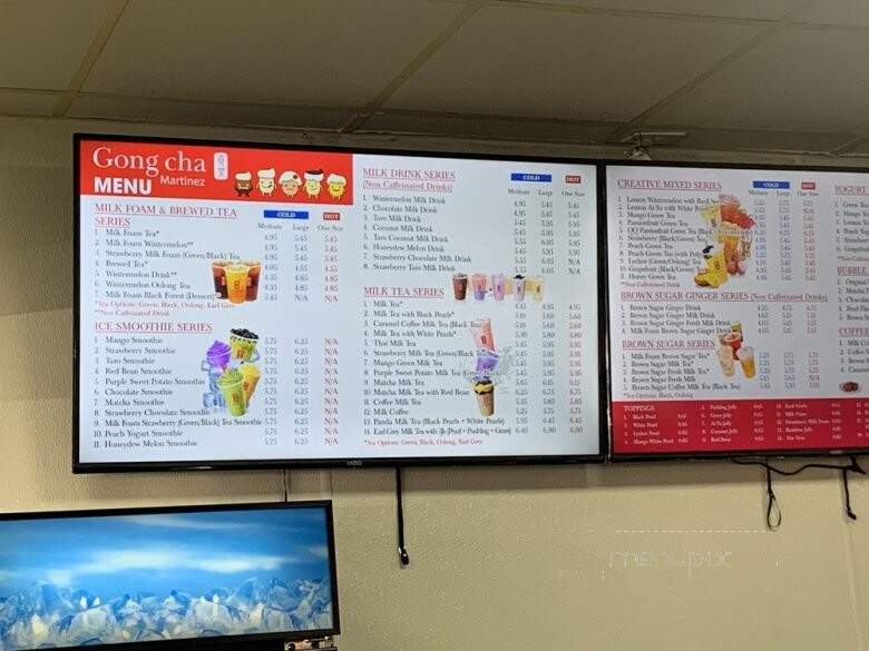 Gong Cha - Augusta, GA menu_pic