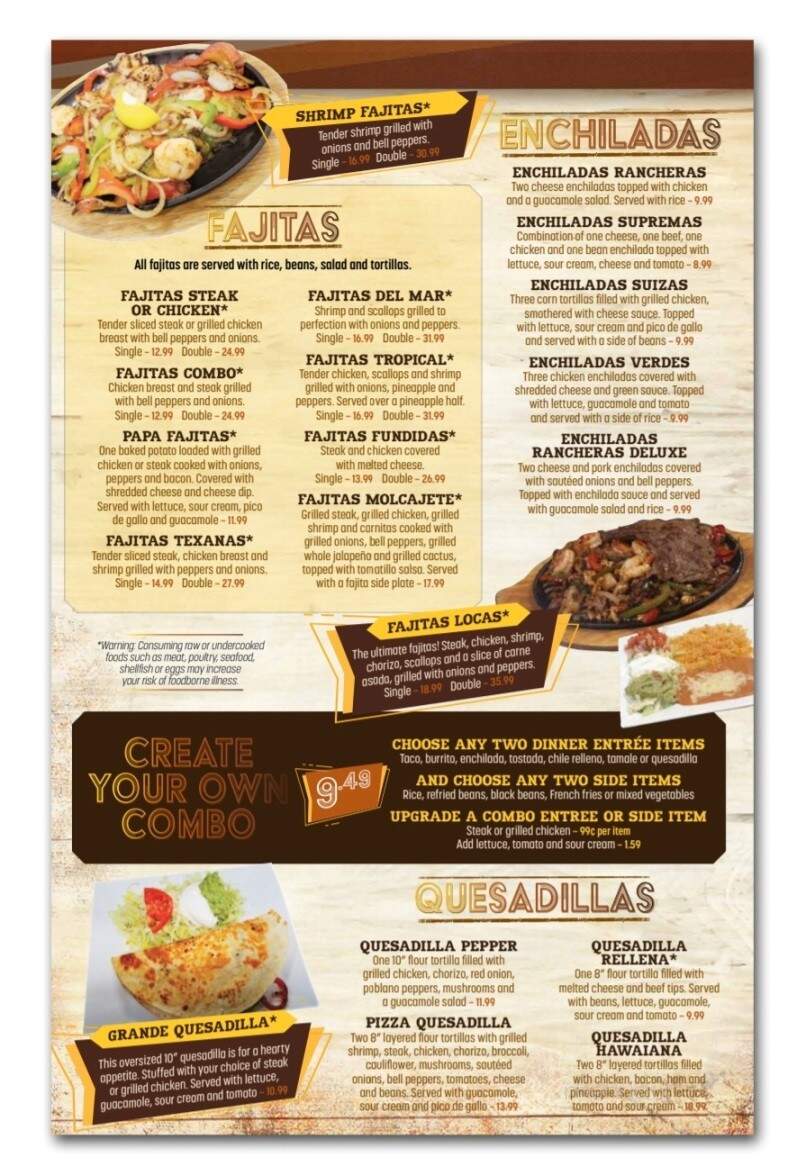 Casa Grande - Crossville, TN menu_pic