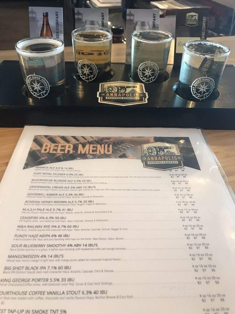 Annapolis Brewing Company - Annapolis Royal, NS menu_pic