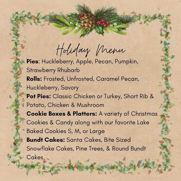 Lake Baked - Bigfork, MT menu_pic