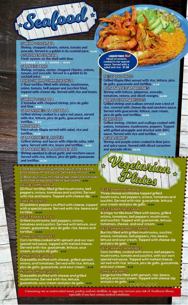 Mexico Lindo Grill & Cantina - Iowa City, IA menu_pic