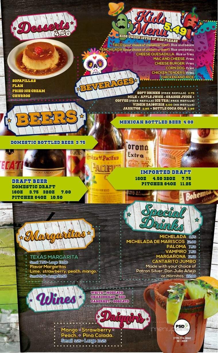 Mexico Lindo Grill & Cantina - Iowa City, IA menu_pic