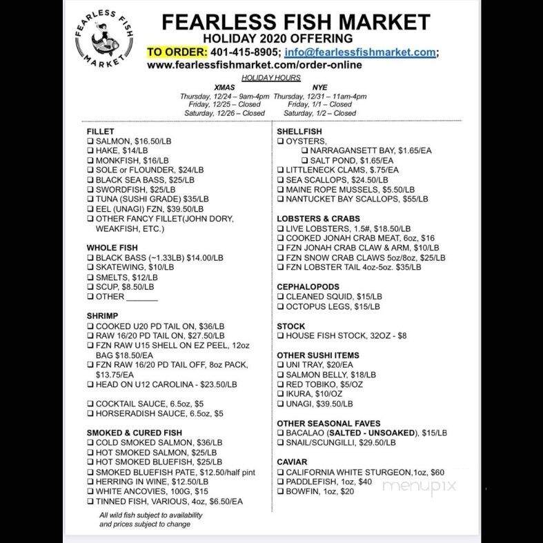Fearless Fish Market - Providence, RI