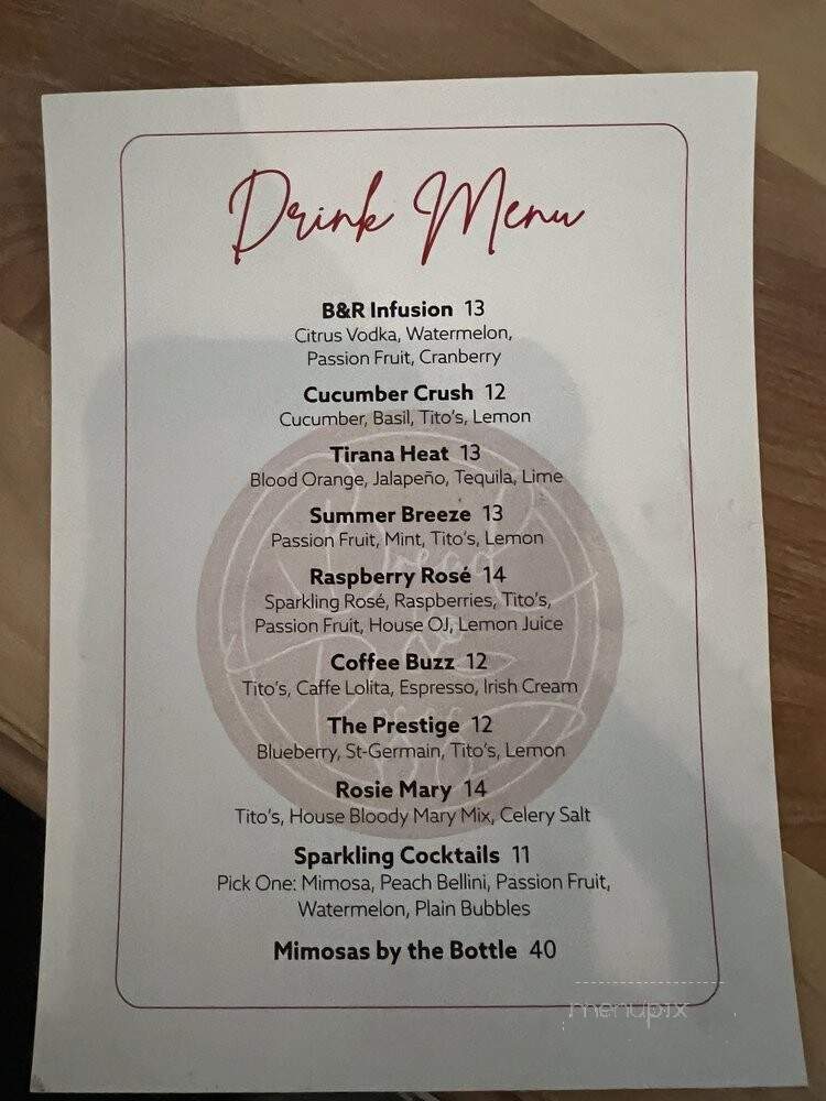 Bread & Roses - Shelby Township, MI menu_pic