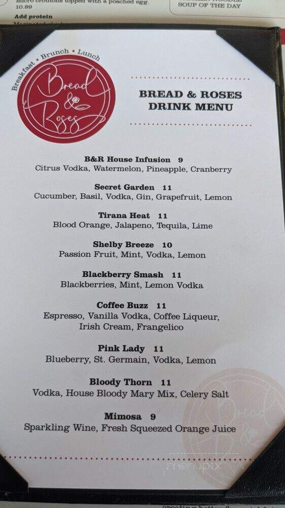 Bread & Roses - Shelby Township, MI menu_pic