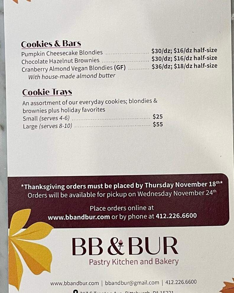BB & Bur Pastry Kitchen and Bakery - Wilkinsburg, PA