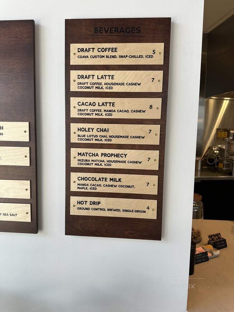 Holey Grail Donuts - Santa Monica, CA menu_pic