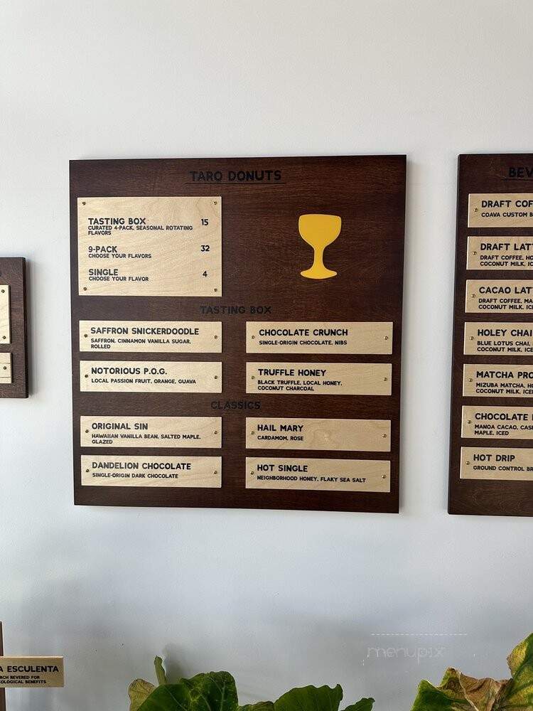 Holey Grail Donuts - Santa Monica, CA menu_pic