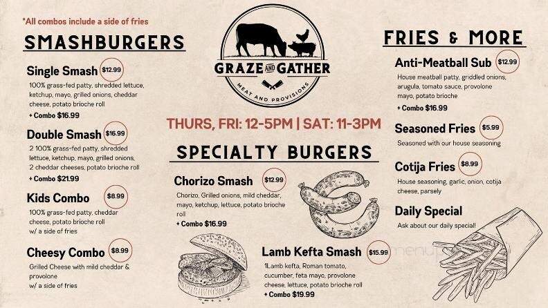 Graze and Gather Meats - Claremont, CA menu_pic
