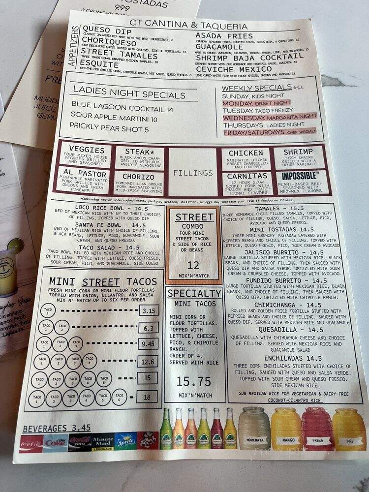 Ct Cantina Taqueria - Dania Beach, FL menu_pic