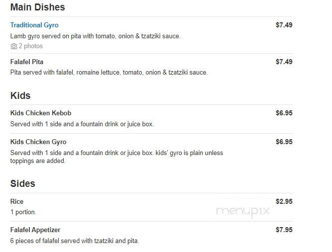 Greco Fresh Grille - Waxhaw, NC menu_pic