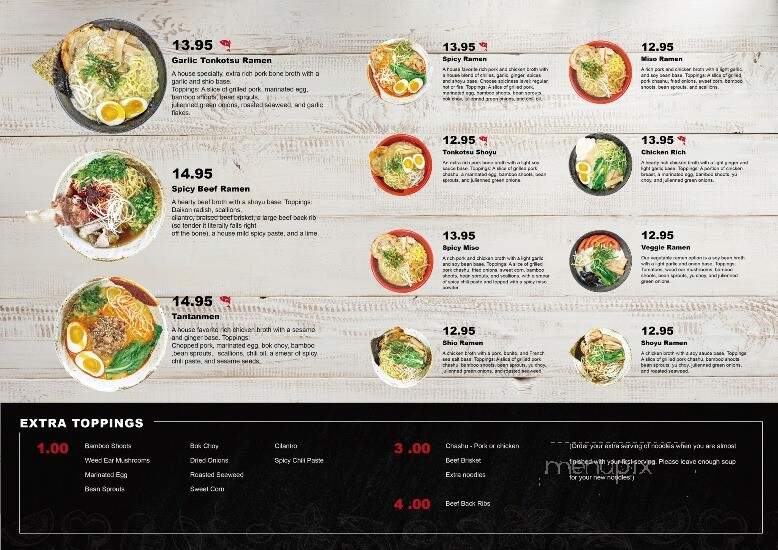 Hokkaido Ramen & Sushi Bar - Waco, TX menu_pic