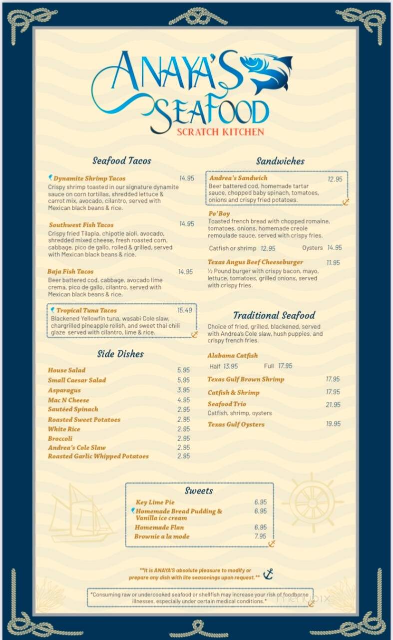 Anaya's Seafood Scratch Kitchen - Plano, TX