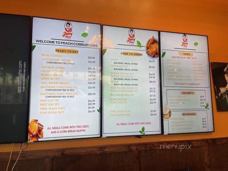 Peach Cobbler Cafe - Fayetteville, GA menu_pic