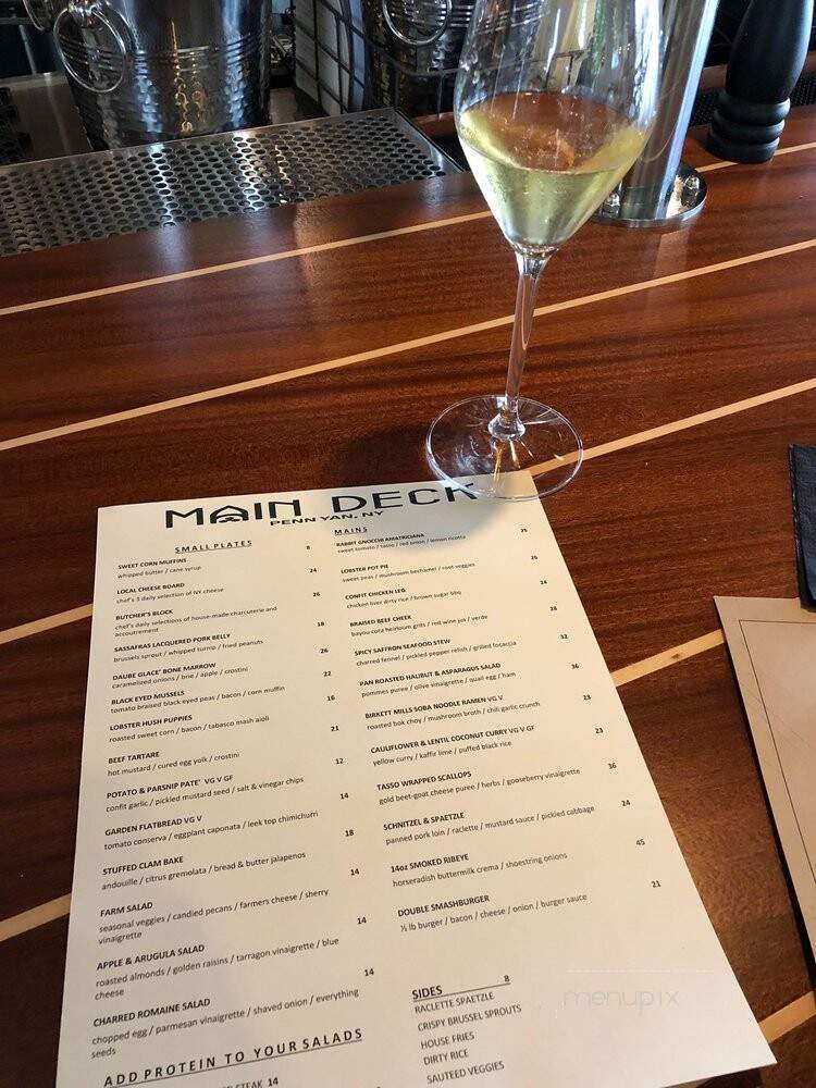 Main Deck - Penn Yan, NY menu_pic