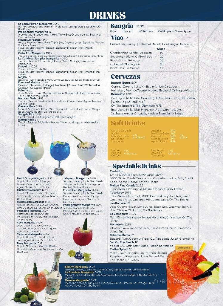 La Condesa Mexican Restaurant - Boca Raton, FL menu_pic