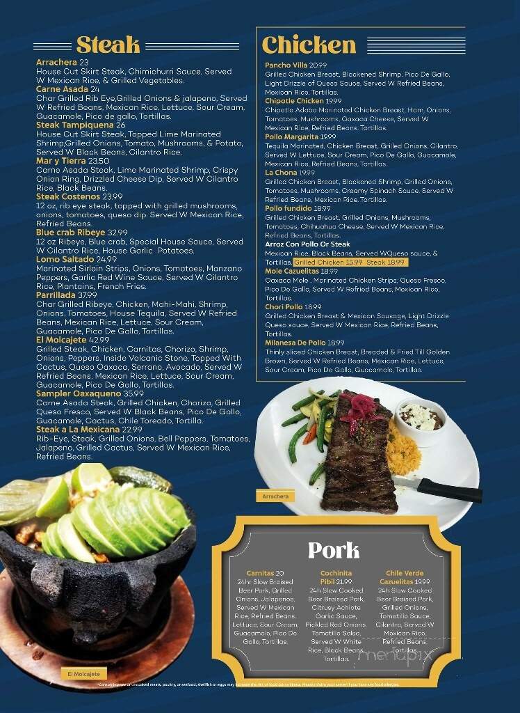 La Condesa Mexican Restaurant - Boca Raton, FL menu_pic