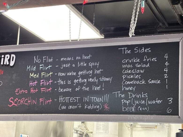 Flirty Bird Nashville Hot Chicken - Canmore, AB menu_pic