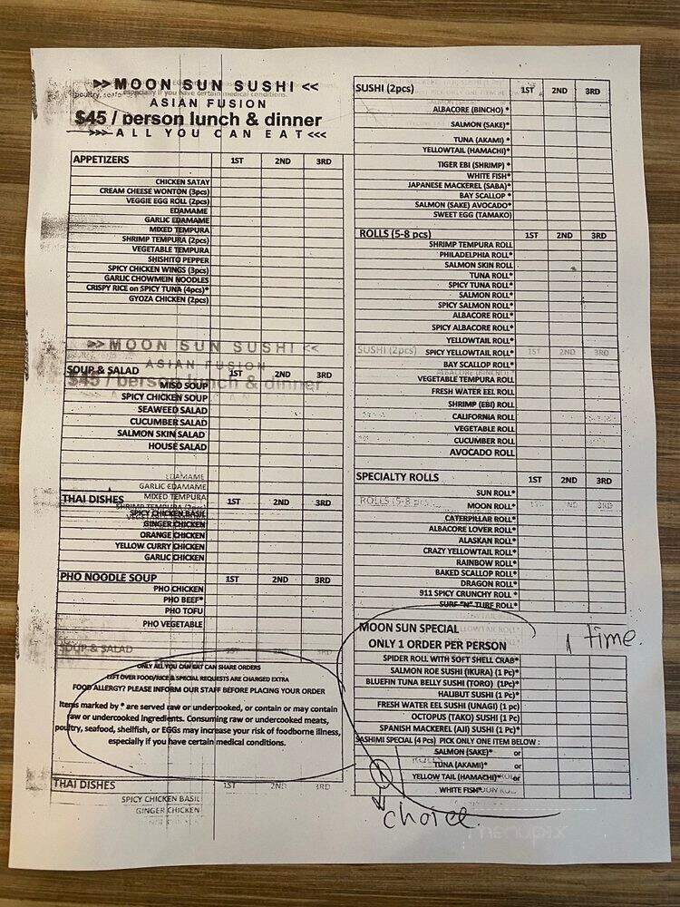 Moon Sun - Canoga Park, CA menu_pic