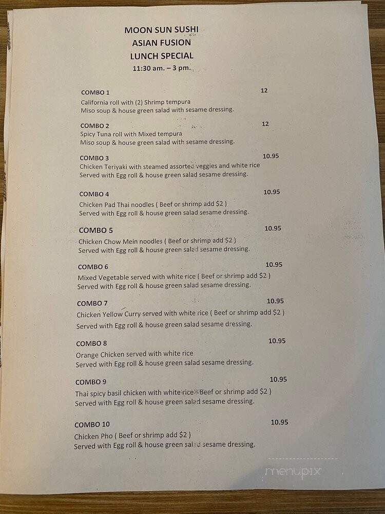 Moon Sun - Canoga Park, CA menu_pic
