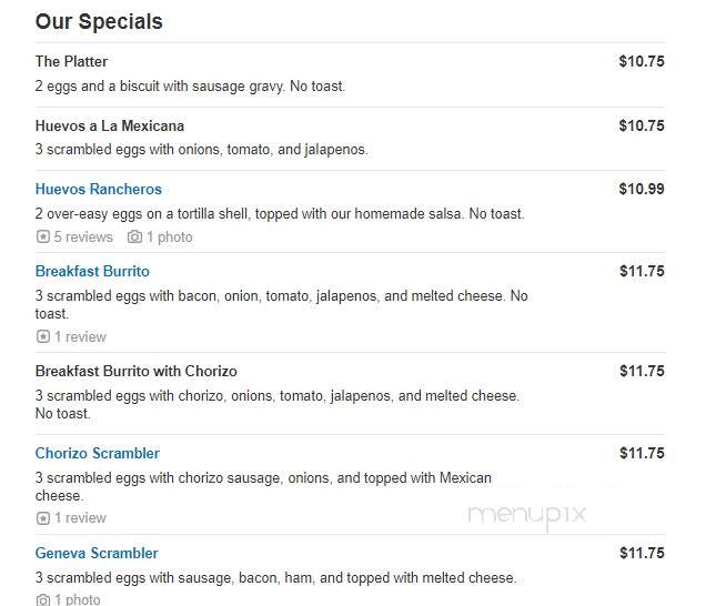 State Street Diner - Geneva, IL menu_pic