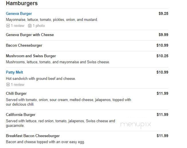 State Street Diner - Geneva, IL menu_pic