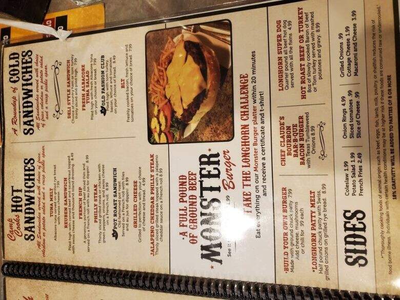 The Chuck Wagon Restaurant - Las Vegas, NV menu_pic