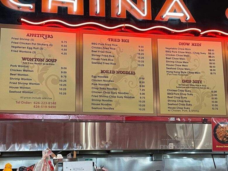 China Cafe At Grand Central Market - Los Angeles, CA menu_pic