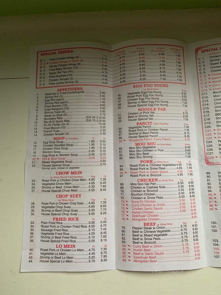 Shun Xing Chinese Restaurant - Chesapeake, VA menu_pic