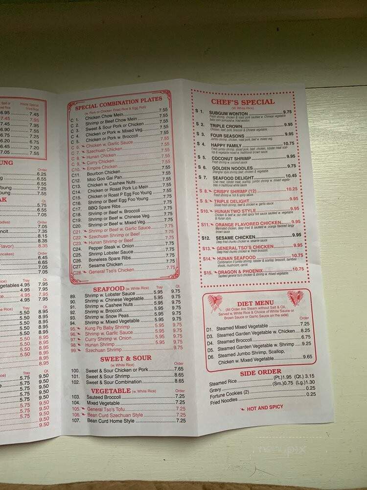 Shun Xing Chinese Restaurant - Chesapeake, VA menu_pic