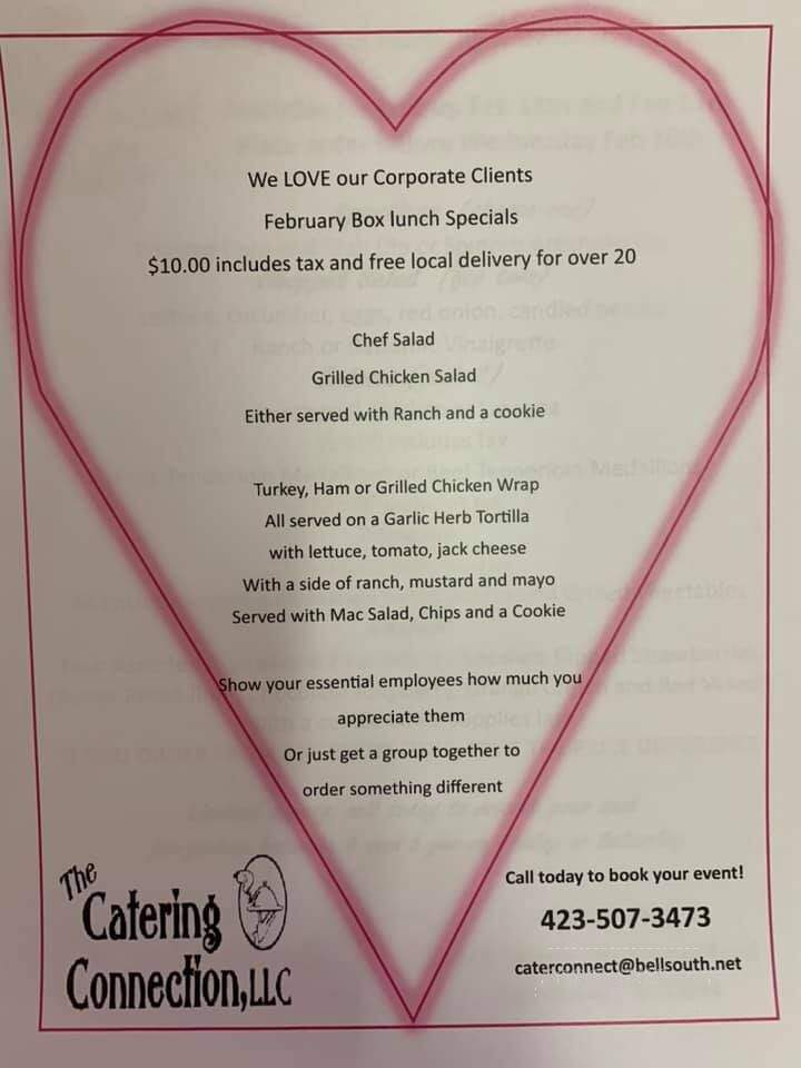 The Catering Connection llc - Sweetwater, TN menu_pic