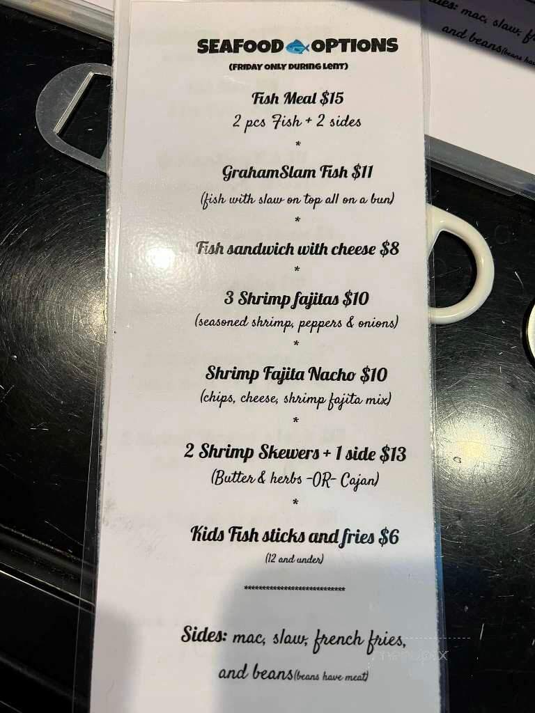 Checkered Flag Sports Bar - Independence, IA menu_pic