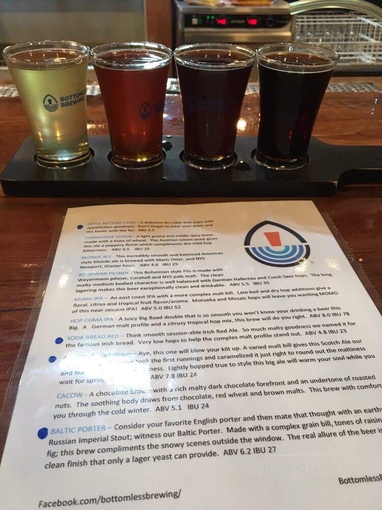 Bottomless Brewing - Geneva, NY menu_pic