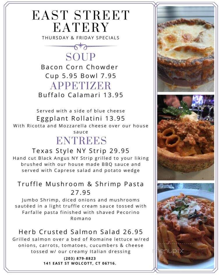 East Street Eatery - Wolcott, CT menu_pic