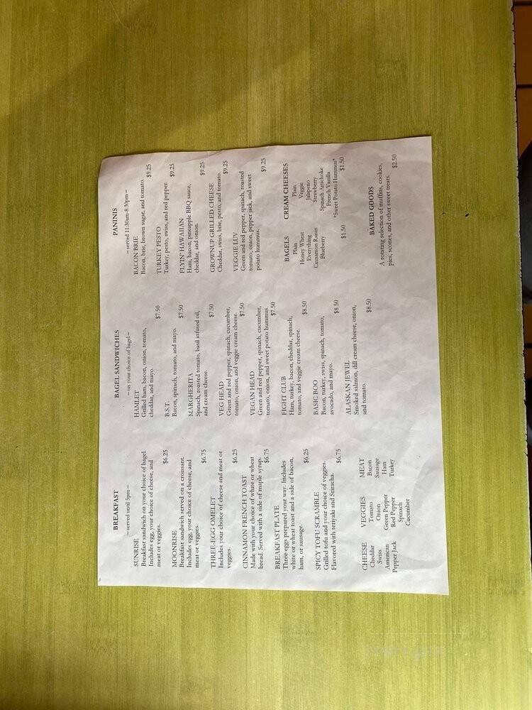 The Cup - Muncie, IN menu_pic