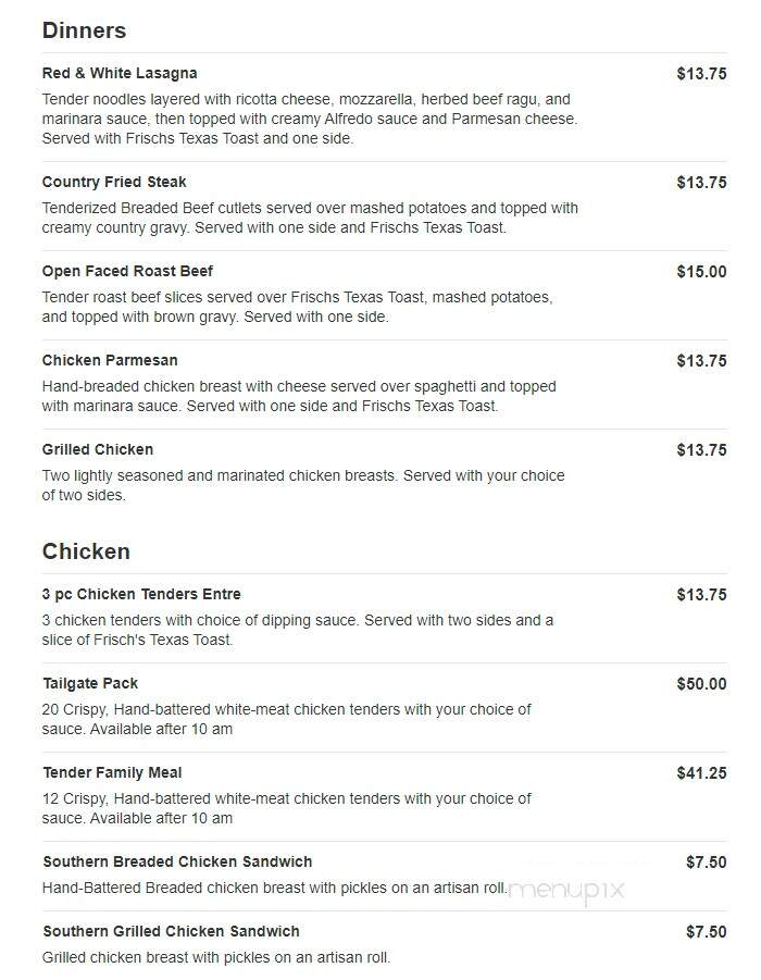 Frisch's Big Boy Restaurant - Harrison, OH menu_pic