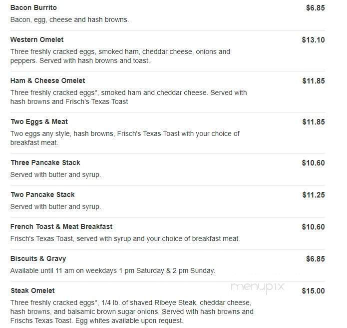 Frisch's Big Boy Restaurant - Harrison, OH menu_pic
