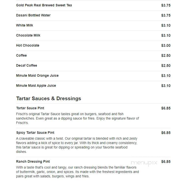 Frisch's Big Boy Restaurant - Harrison, OH menu_pic