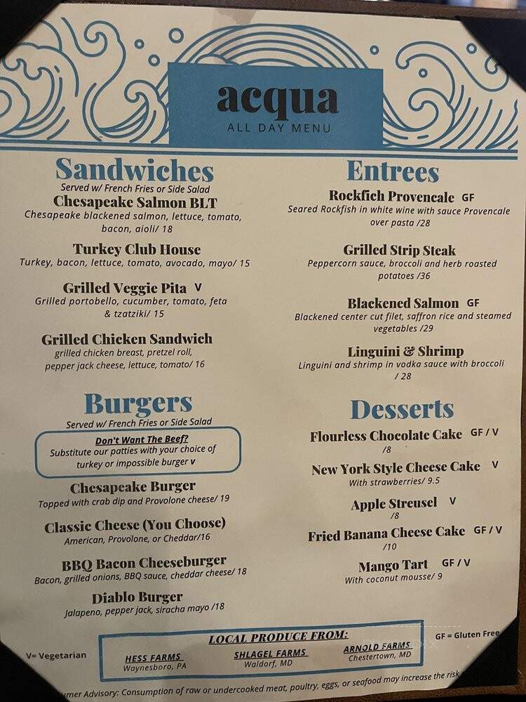 acqua restaurant - Linthicum Heights, MD