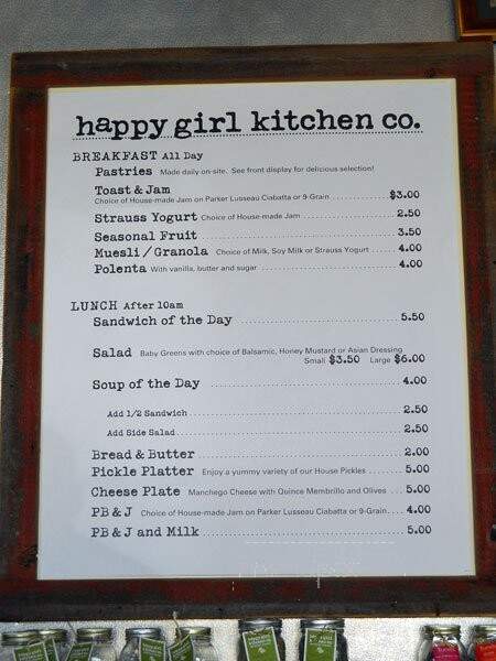 Happy Girl Kitchen Co. - Pacific Grove, CA menu_pic