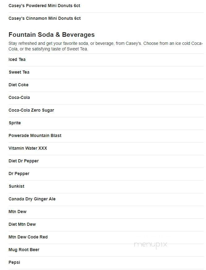 Caseys Carry Out Pizza - Garner, IA menu_pic